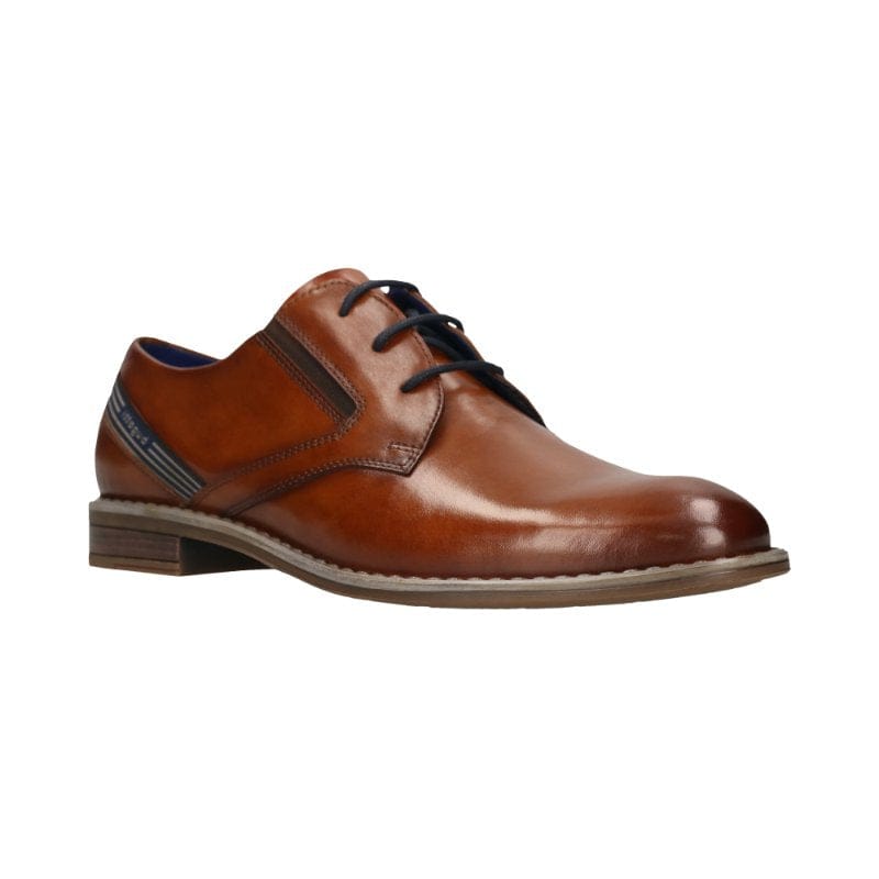 Bugatti Mens TAN / 8UK Bugatti Mens Tan Lace Up Leather Shoes SS26 311-AO505-1100