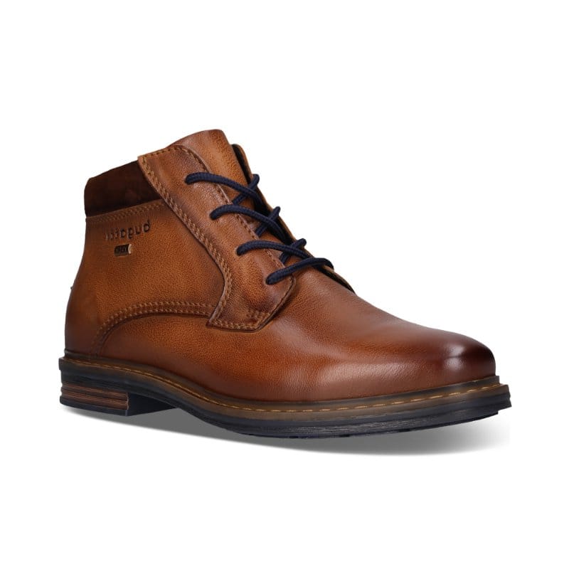 Bugatti Mens TAN / 8UK Bugatti Mens Tan Side Zip Leather Shoes 311-AOC33-3500