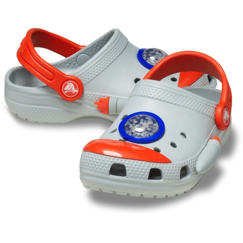 Crocs Kids Kids Crocs Junior Grey Classic Rocketship Clog 210359-1NM