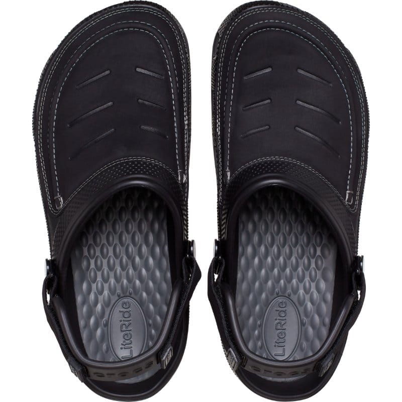 Crocs Men Mens Crocs Mens Black Yukon Vista II LR Clog M 207689-0DD
