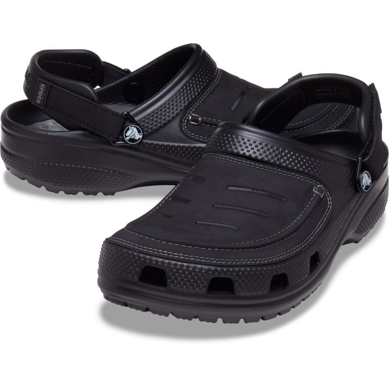 Crocs Men Mens Crocs Mens Black Yukon Vista II LR Clog M 207689-0DD