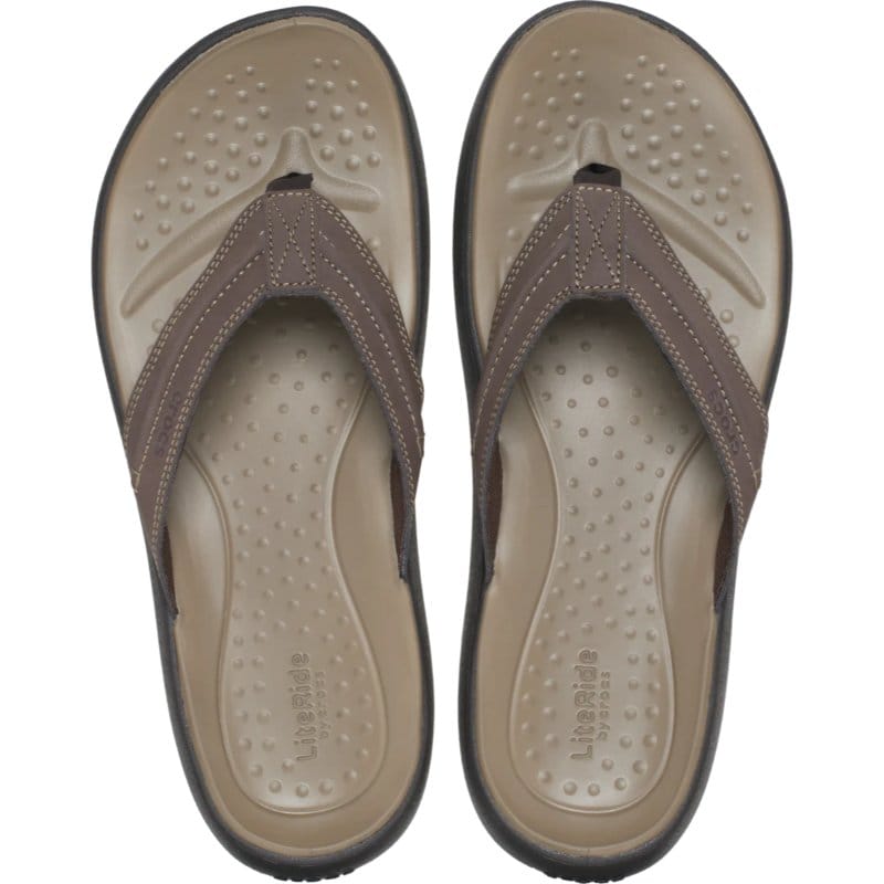Crocs Men Mens Crocs Mens Brown Yukon Vista II LR Flip 209332-206