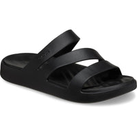 Crocs Womens BLACK / 4UK Crocs Womens Black Getaway Strappy Sandals 209587-001