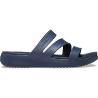 Crocs Womens BLUE / 3UK Crocs Womens Blue Strappy Sandals 209587_410