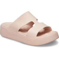 Crocs Womens Crocs Womens Beige H-Strap Sandals 209409_6UR
