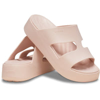 Crocs Womens Crocs Womens Beige H-Strap Sandals 209409_6UR