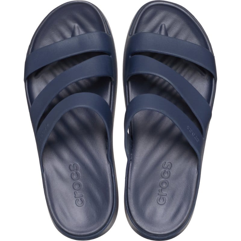 Crocs Womens Crocs Womens Blue Strappy Sandals 209587_410