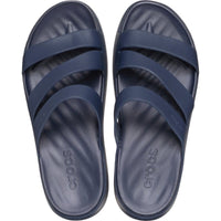 Crocs Womens Crocs Womens Blue Strappy Sandals 209587_410