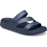 Crocs Womens Crocs Womens Blue Strappy Sandals 209587_410