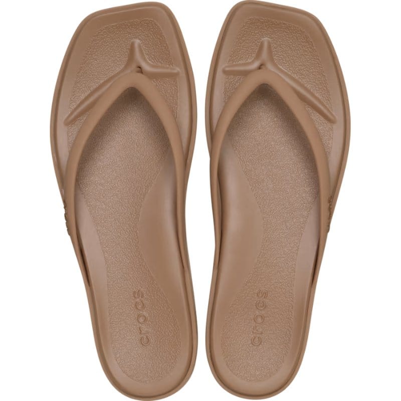 Crocs Womens Crocs Womens Dark Nude Miami Flip 211435-2JJ