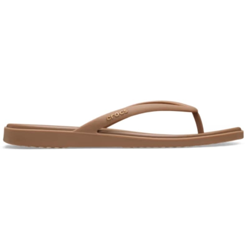 Crocs Womens Crocs Womens Dark Nude Miami Flip 211435-2JJ