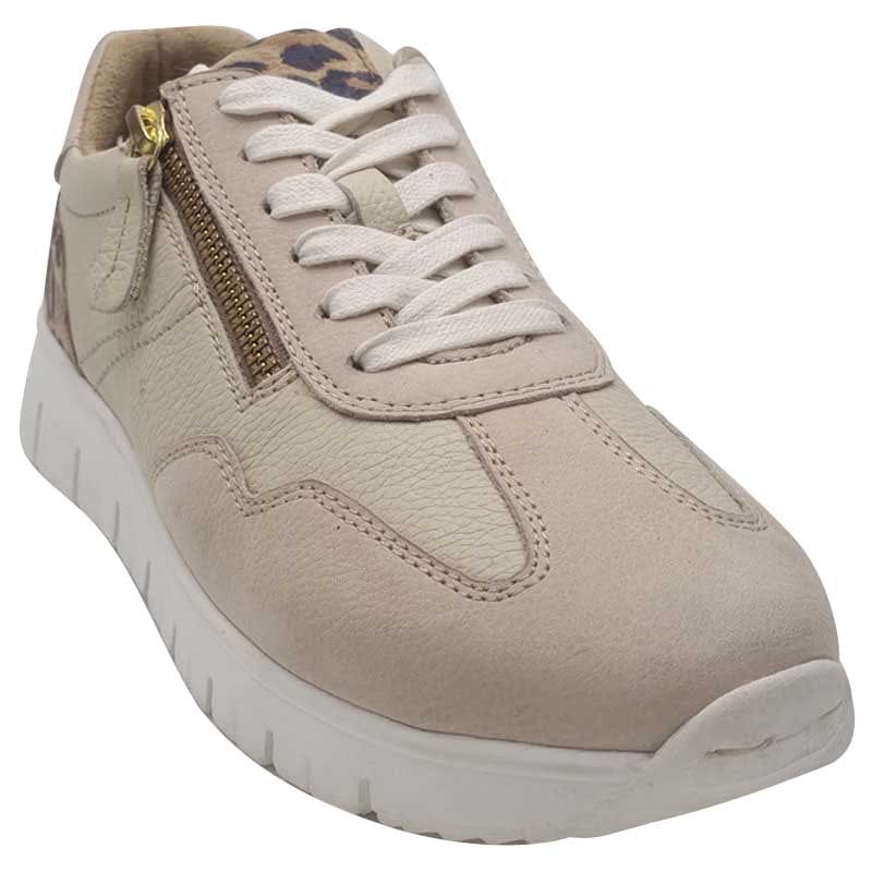 Dubarry Womens BEIGE / 4UK Dubarry Womens Beige Leather Fashion Trainer - Jazz
