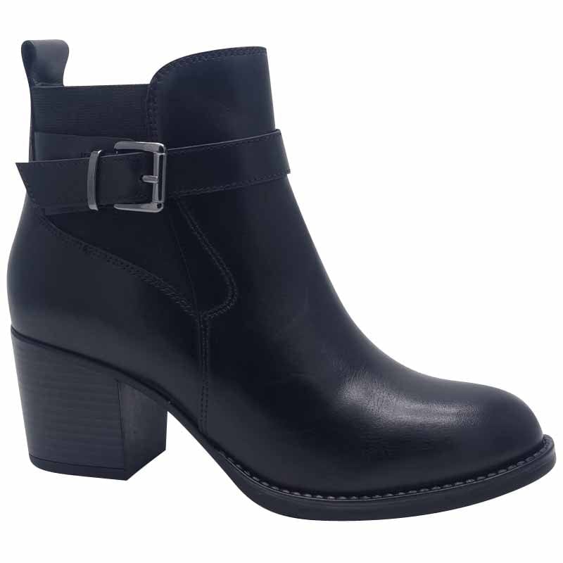 Dubarry Womens BLACK / 4UK Dubarry Womens Black Block Heel Side Zip Ankle Boot - Casha
