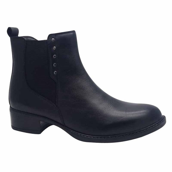 Dubarry Womens BLACK / 4UK Dubarry Womens Black Leather Ankle Boot - Crest