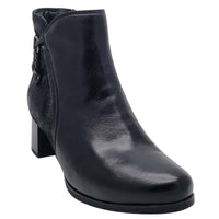 Dubarry Womens BLACK / 4UK Dubarry Womens Black Side Zip Block Heel Ankle Boot - Cynthia