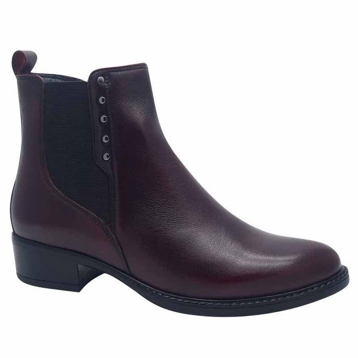 Dubarry Womens BURGUNDY / 4UK Dubarry Womens Burgundy Leather Ankle Boot - Crest