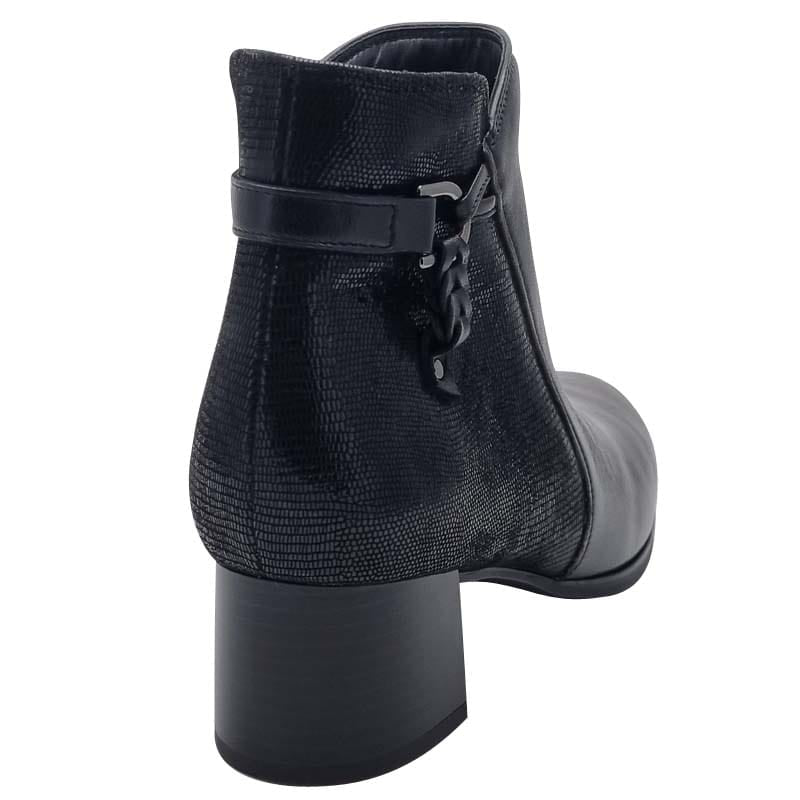 Dubarry Womens Dubarry Womens Black Side Zip Block Heel Ankle Boot - Cynthia