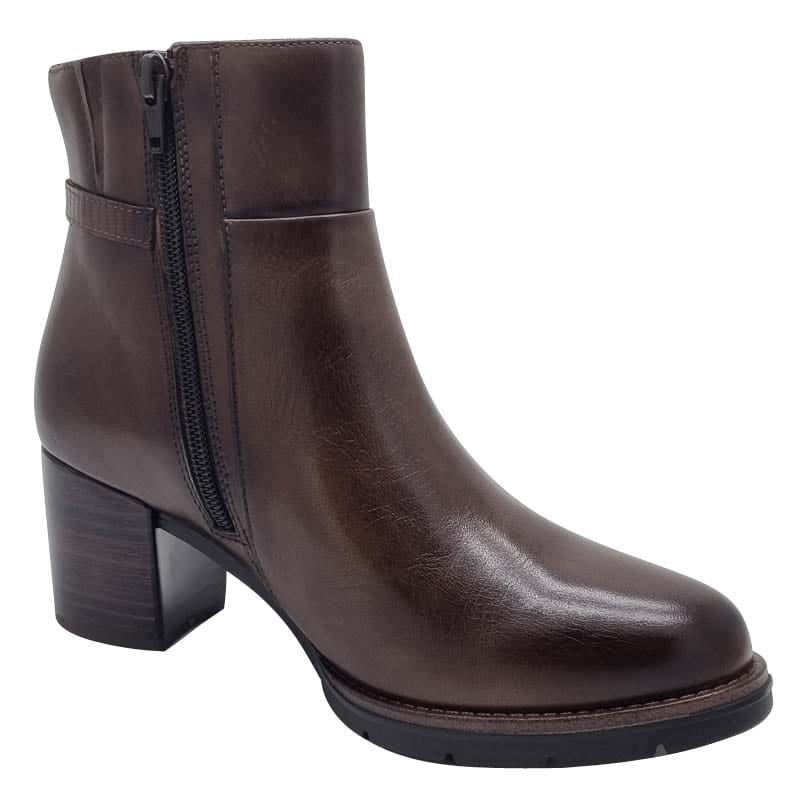 Dubarry Womens Dubarry Womens Brown Side Zip Block Heel Ankle Boot - Claire