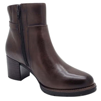 Dubarry Womens Dubarry Womens Brown Side Zip Block Heel Ankle Boot - Claire