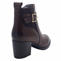 Dubarry Womens Dubarry Womens Burgundy Block Heel Side Zip Ankle Boot - Casha