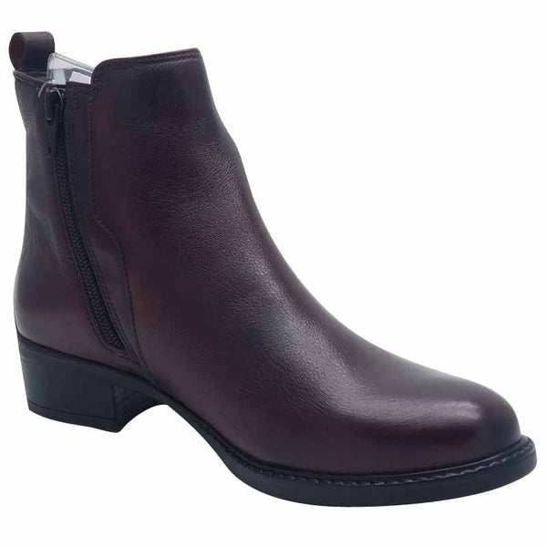 Dubarry Womens Dubarry Womens Burgundy Leather Ankle Boot - Crest