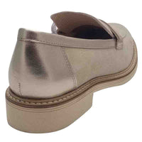 Dubarry Womens Dubarry Womens Gold Slip On Leather Loafer  - Coalee
