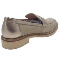 Dubarry Womens Dubarry Womens Gold Slip On Leather Loafer  - Coalee