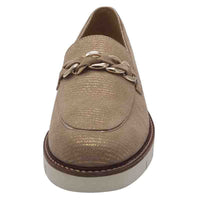 Dubarry Womens Dubarry Womens Gold Slip-on Loafer - Caroline