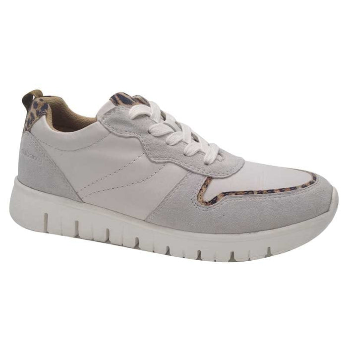 Dubarry Womens Dubarry Womens White Leather Lace Up Fashion Trainer - Joy