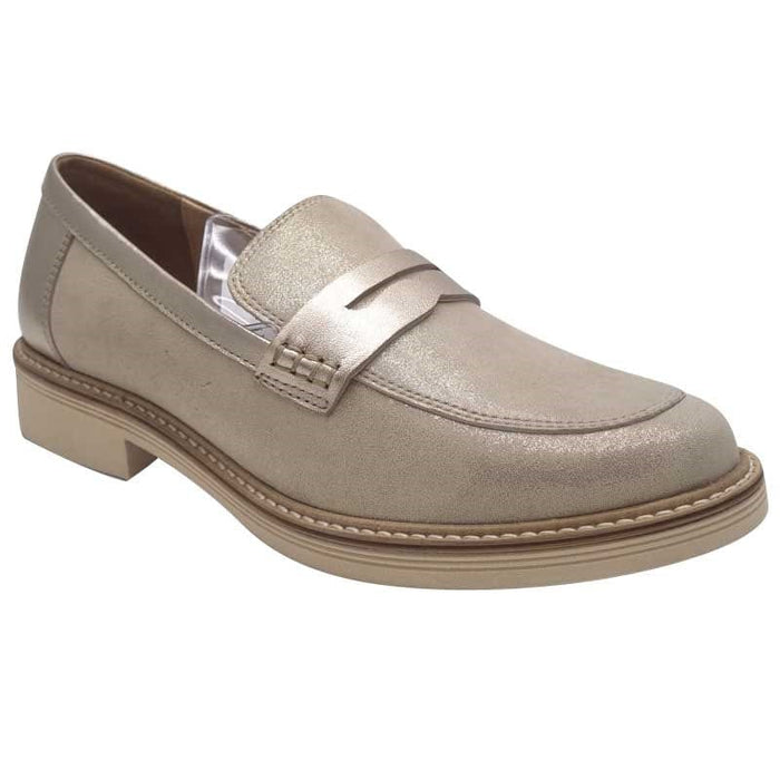 Dubarry Womens GOLD / 4UK Dubarry Womens Gold Slip On Leather Loafer  - Coalee