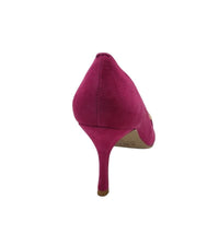 Emis Womens Emis Womens Pink Suede Leather Stiletto Slip On Shoe - Z7237-0230