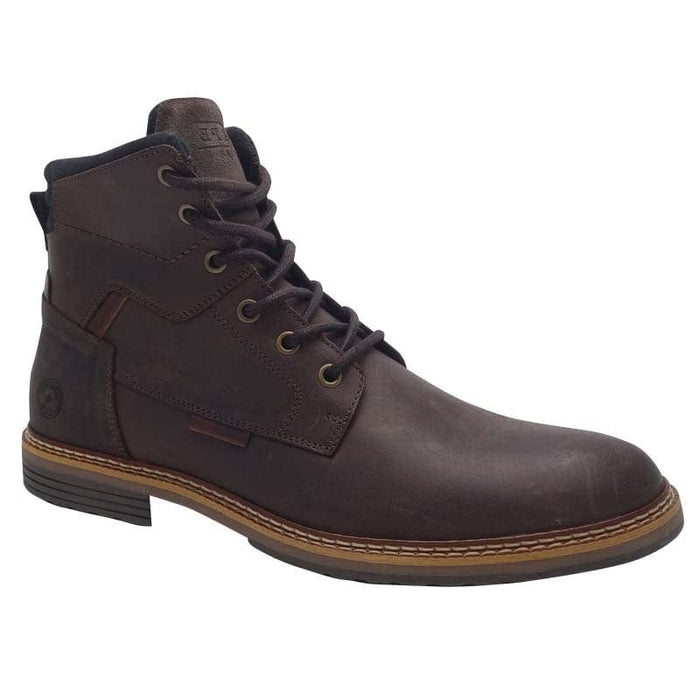 Escape Mens BROWN / 7UK Escape Mens Brown Leather Side Zip Ankle Boots - Kingsfield