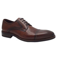 Escape Mens BROWN / 7UK Escape Mens Brown Leather Slip-On Dress Shoe - Sixmilebridge