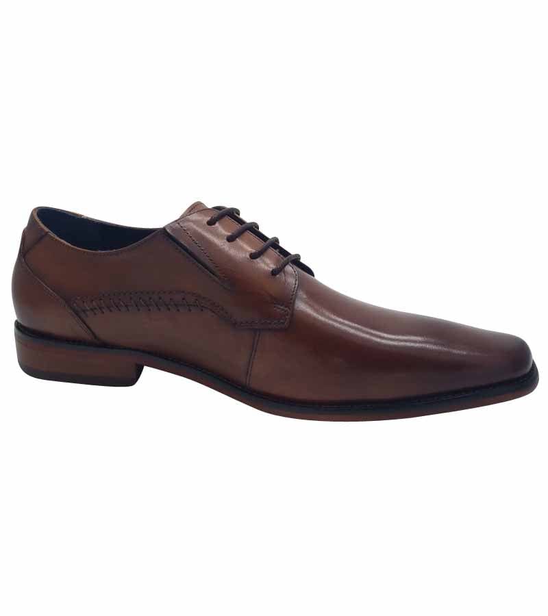 Escape Mens BROWN / 7UK Escape Mens Leather Brown Dress Shoe - Enable Brandy