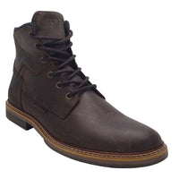 Escape Mens Escape Mens Brown Leather Side Zip Ankle Boots - Kingsfield
