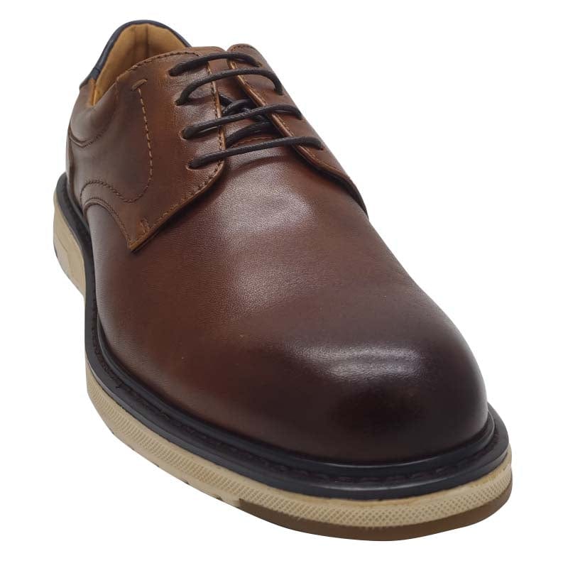 Escape Mens Escape Mens Tan Leather Lace-Up Smart Casual Shoe - Jetra