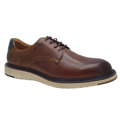 Escape Mens TAN / 7UK Escape Mens Tan Leather Lace-Up Smart Casual Shoe - Jetra