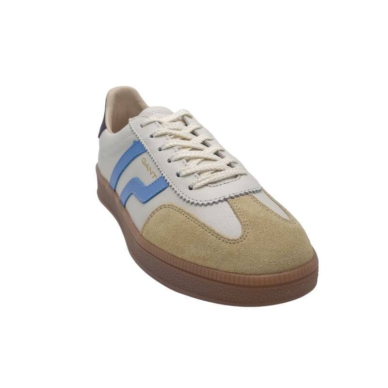 Gant Womens Gant Womens Off White Blue Stripe Trainer Cuzima - 32531247
