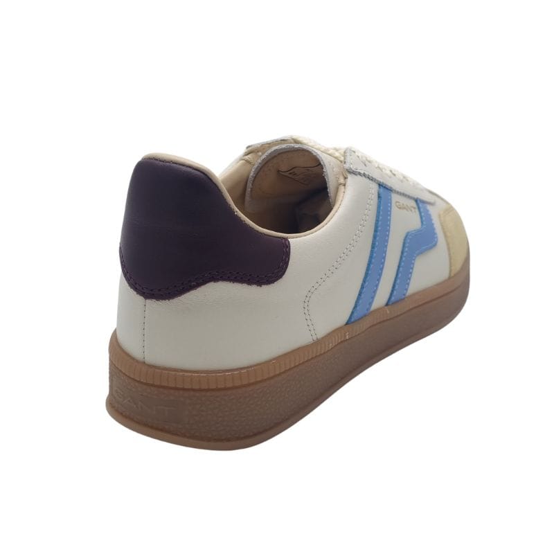 Gant Womens Gant Womens Off White Blue Stripe Trainer Cuzima - 32531247