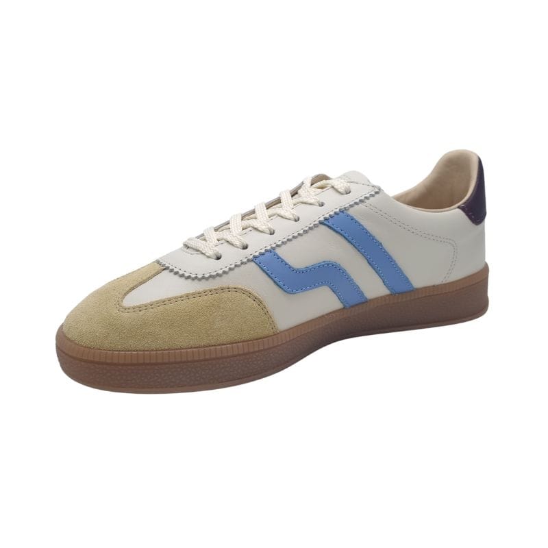 Gant Womens Gant Womens Off White Blue Stripe Trainer Cuzima - 32531247