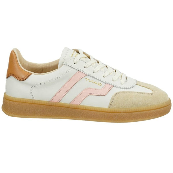 Gant Womens Gant Womens Off White Lace Up Trainer Cuzima - 32531247