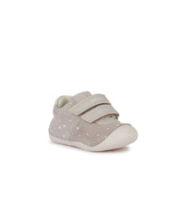 Geox Kids 3UK / ROSE Geox Infant Girls Pre Walker Rose Leather Suede Star Design Shoe Tutim - B9440B