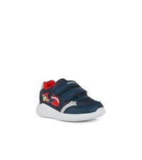 Geox Kids 5UK / NAVY Geox Infant Boys Navy Shark Mesh Casual Sporty Trainer Sprintye - B454UA