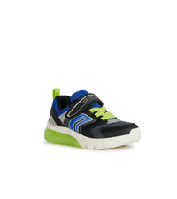 Geox Kids 8.5UK Geox Boys Light Up Slip In Grey Casual Trainer Ciberdron - J45LBC