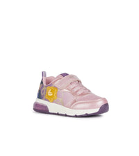 Geox Kids 8.5UK / PINK Geox Girls Disney Princess Light Up Trainer Wish Pink SpaceClub - J458VA