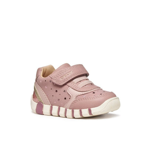 Geox Kids BEIGE / 4.5UK Geox Infants Girls Beige Iupidoo With Straps Sneakers -  B5658B