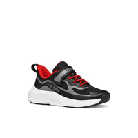 Geox Kids BLACK / 10UK Geox Junior Boys Black Low Top Pro Ran Sneakers - J65P7F