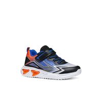 Geox Kids BLACK / 8.5UK Geox Junior Boys Black Lights Up Sole Assister Sneakers - J66DZB