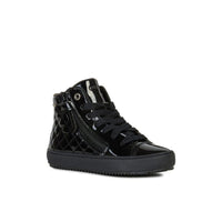 Geox Kids BLACK / 9UK Geox Junior Girl Black Kalispera High Top Sneakers - J944GD