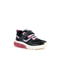 Geox Kids BLACK / 9UK Geox Junior Girls black Runners J36LPA